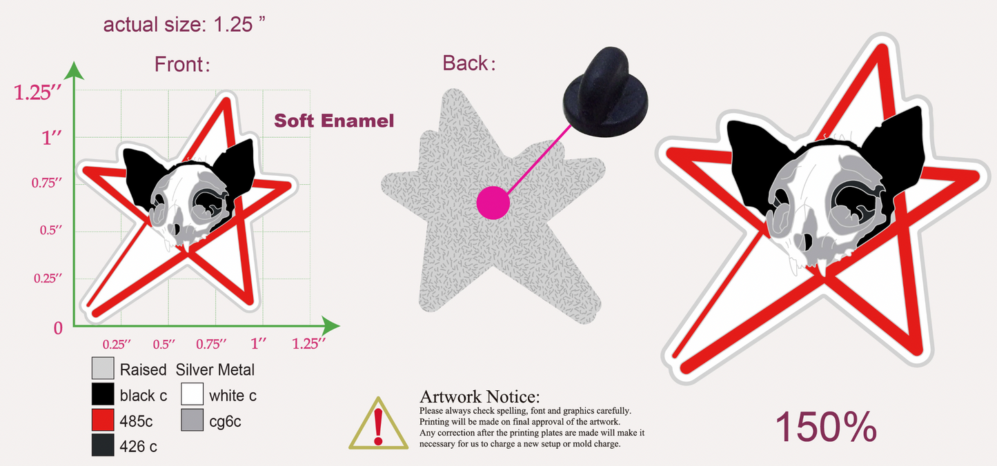 9 lives (Enamel pin)